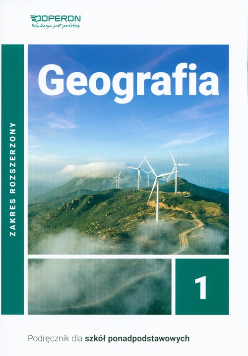 Okładka podręcznika do geografii "Geografia Podręcznik dla szkół ponadpodstawowych", zakres rozszerzony.