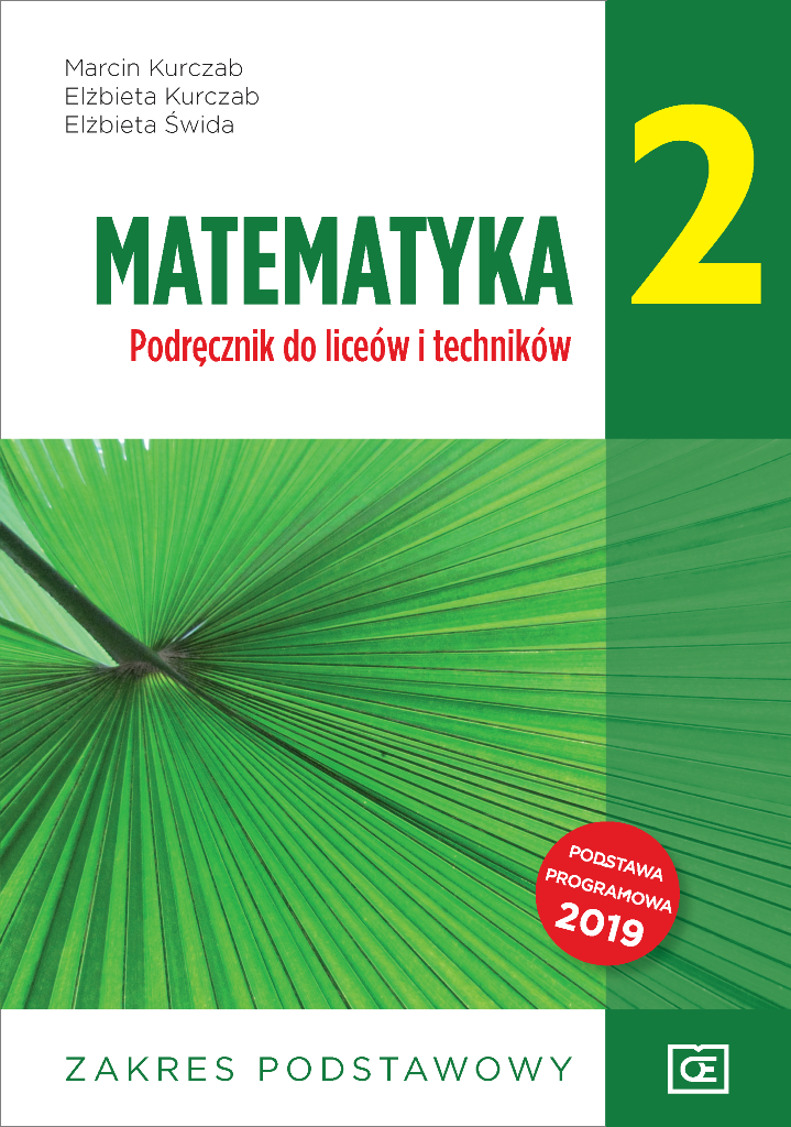 Okładka podręcznika do matematyki "Matematyka Podręcznik do liceow i techników 2", zakres podstawowy.